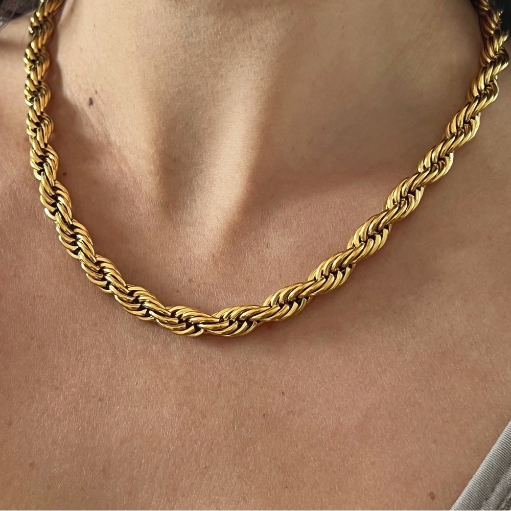 Gold Statement Chain Necklace